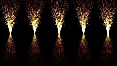 火花粒子透明通道背景视频视频的预览图